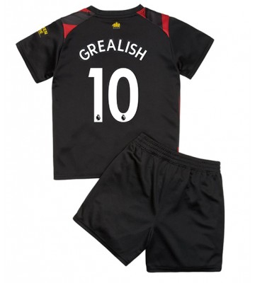Manchester City Jack Grealish #10 Bortedraktsett Barn 2022-23 Kortermet (+ Korte bukser)